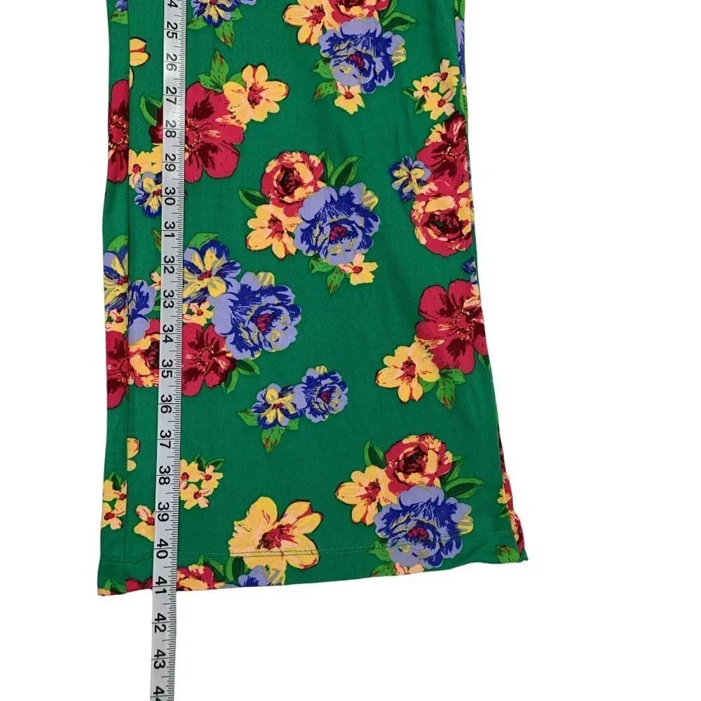Rouge Collection Women's Floral Green Lounge Pants